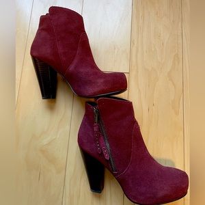 Steve Madden Georgia ankle boots burgundy size 5.5M